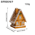 Christmas Resin Small Houses Micro-landscape LED Illuminated House