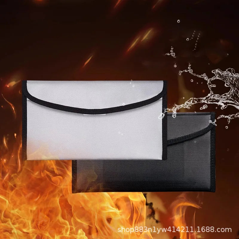 Fireproof Waterproof Document Bag | Zipper Cash Safe Pouch
