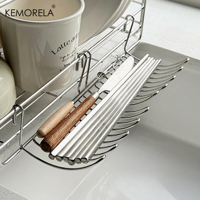 Stainless Steel Hanging Drain Basket – Kitchen Storage Rack