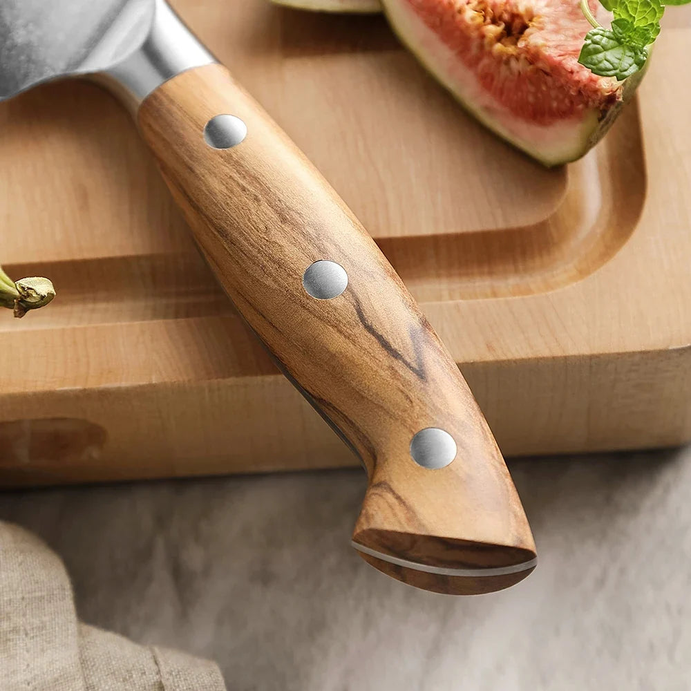 XINZUO 4-Inch Paring Knife – 10Cr15CoMoV Steel & Olive Wood
