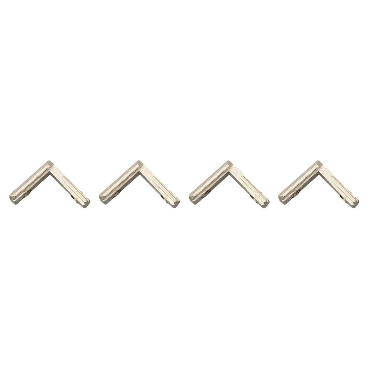 20-Pack Zinc Alloy T-Slot Corner Brackets for 2020 Aluminum Profiles