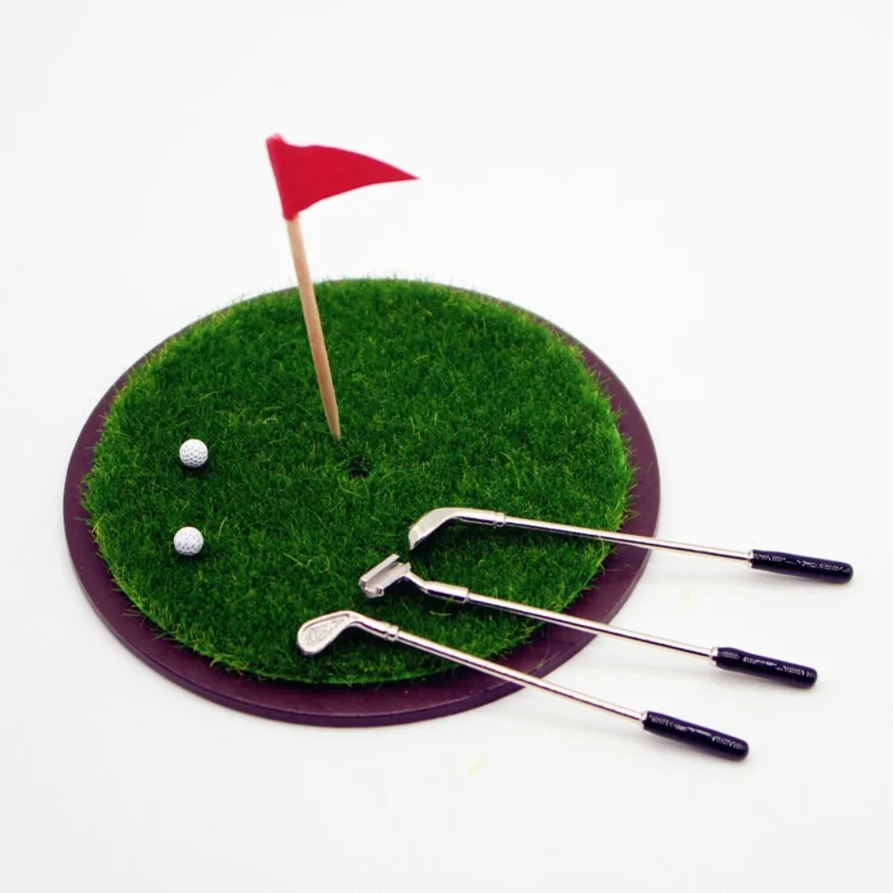 Miniature Golf Club Set 7Pcs – 1:12 BJD Dollhouse Scene Prop