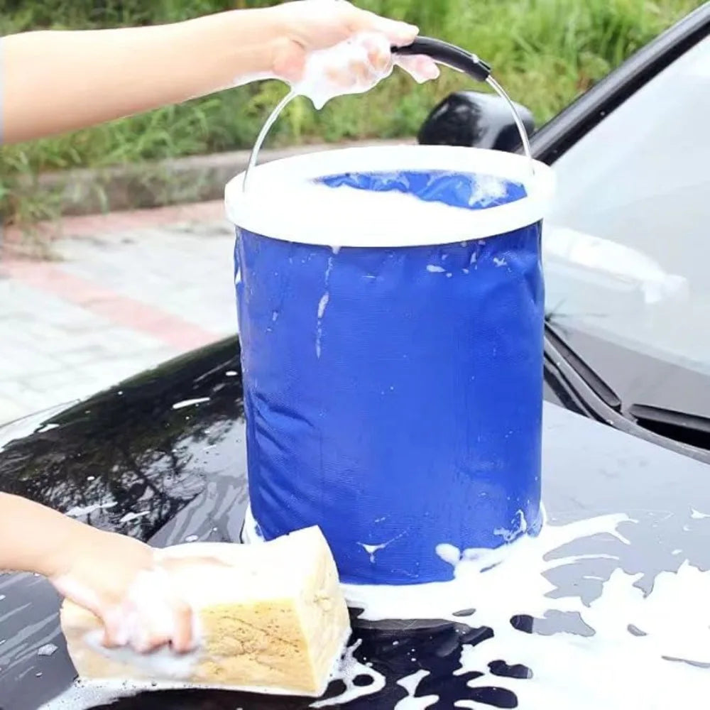 9L Collapsible Oxford Bucket – Car Wash, Camping & Fishing