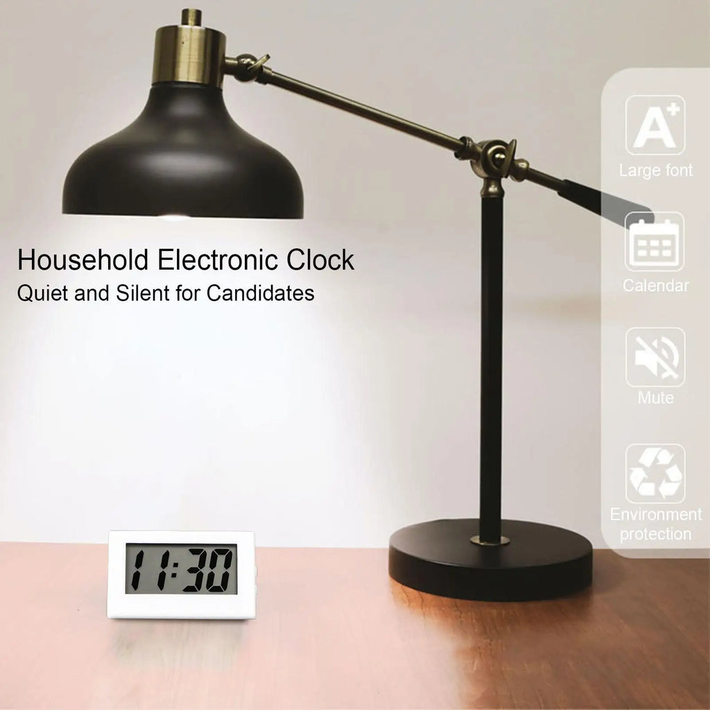 Compact Battery-Operated LED Digital Desk Clock | Mini Display