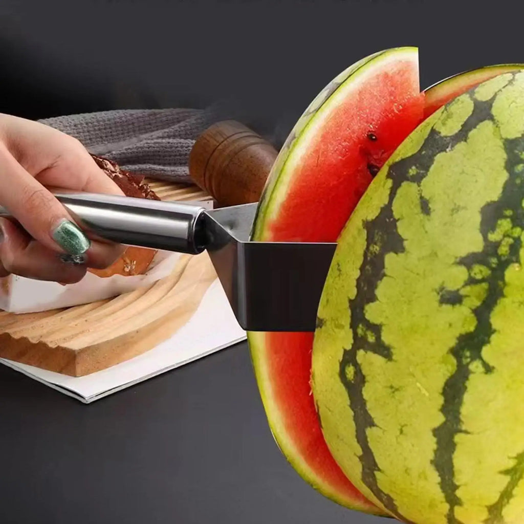 Stainless Steel Triangular Watermelon Slicer & Fruit Cutter