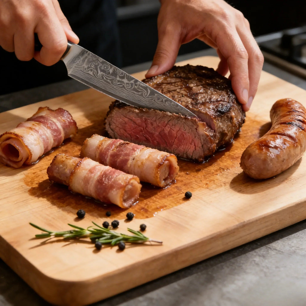 67-Layer Damascus Steel Steak Knife Set – 1 to 4 Pieces