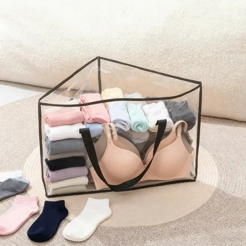Clothes Hanger Storage Bag Organizer – Space Saving with Handles