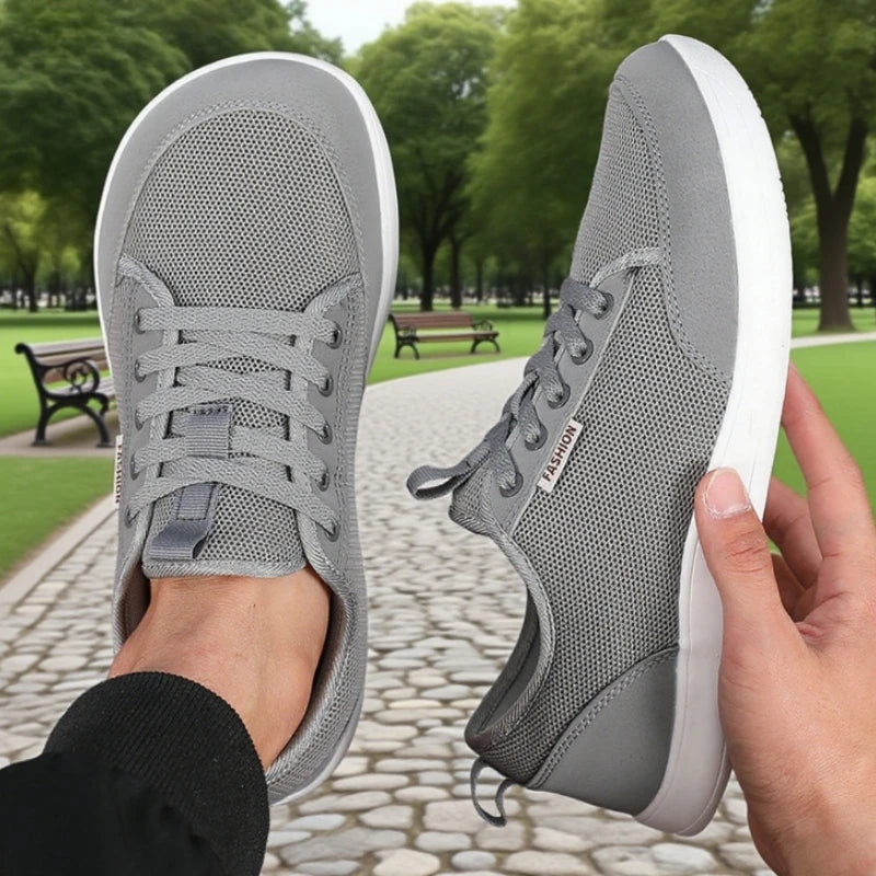 ZULIWAGN Men's Breathable Mesh Walking Shoes | Wide Fit