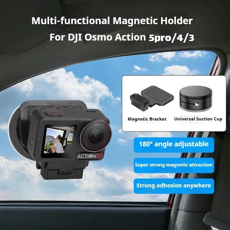 Magnetic Mount Bracket for DJI Osmo Action 5 Pro 4 3 | Desktop