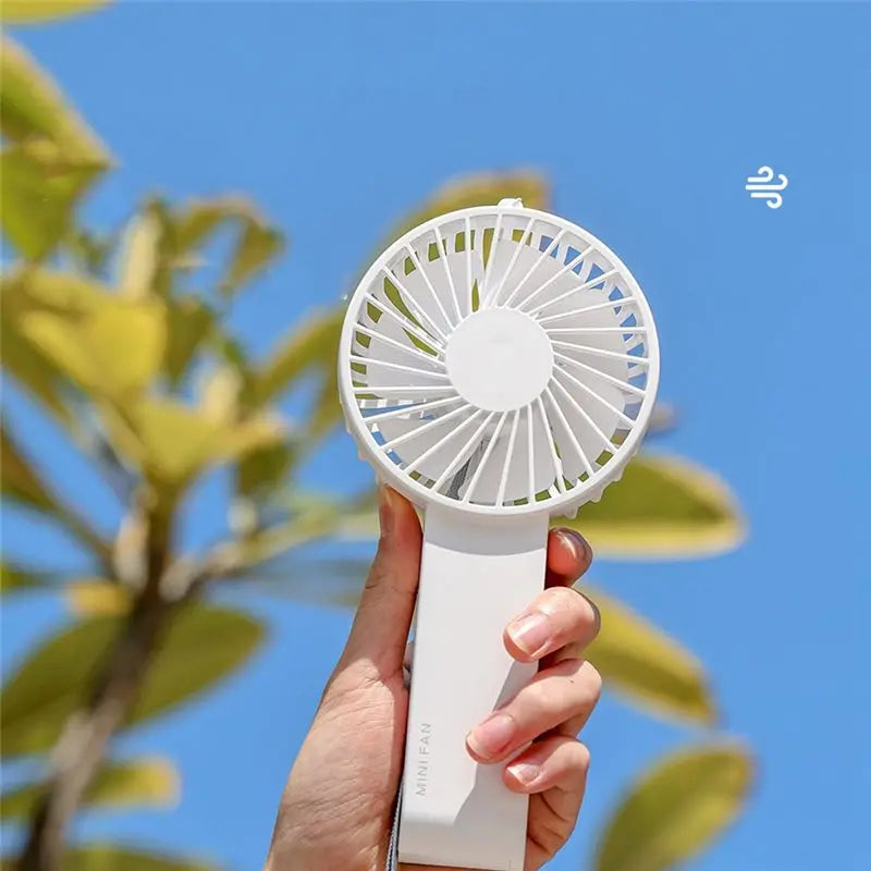 USB Rechargeable Mini Handheld Fan – 1200mAh Portable Cooling