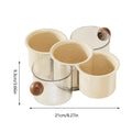 360° Rotating Fruit Bowl & Stackable Snack Serving Tray