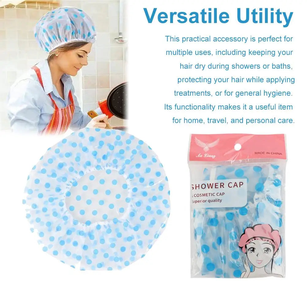 Waterproof Reusable Shower Cap for Women – Spa & Bath