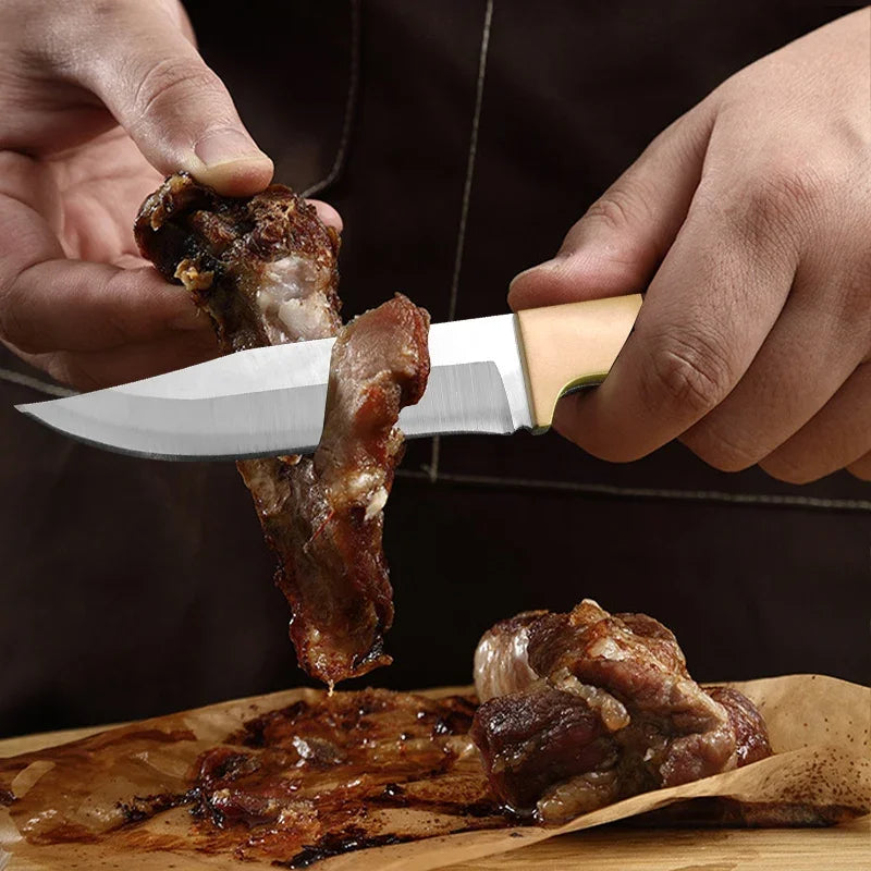 InLeung 7.5" Stainless Steel Boning Knife – Plastic Handle