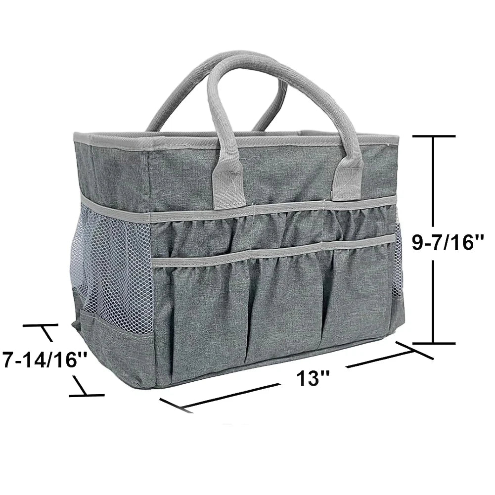 Craft Storage Tote Bag – 12 Pockets, 4-Gallon & Waterproof