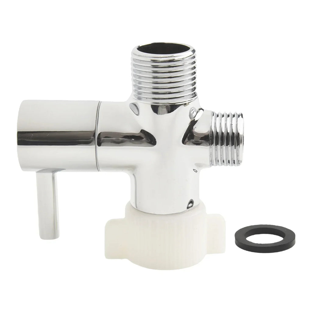 Brass Bidet T-Adapter Chrome Tee Valve – Toilet Sprayer Connector