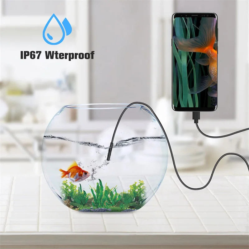 5.5mm Borescope Inspection Camera – 3-in-1 USB Type-C Android