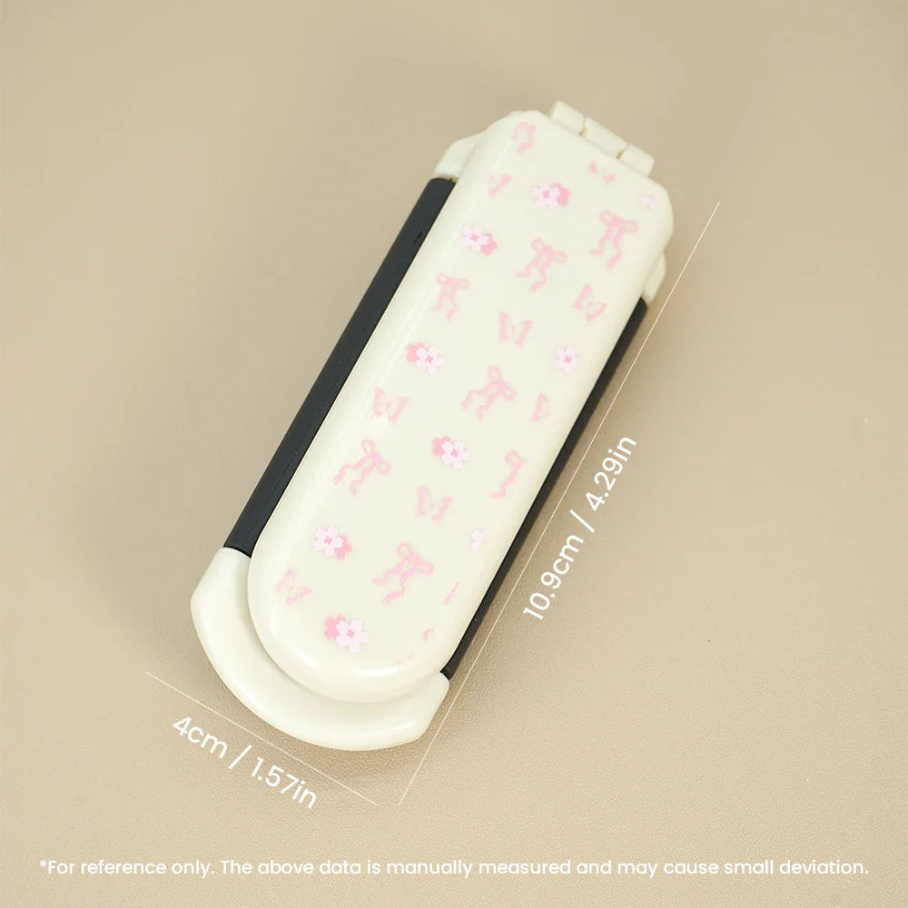 Foldable Air Cushion Comb with Mirror – Portable Travel Mini Comb