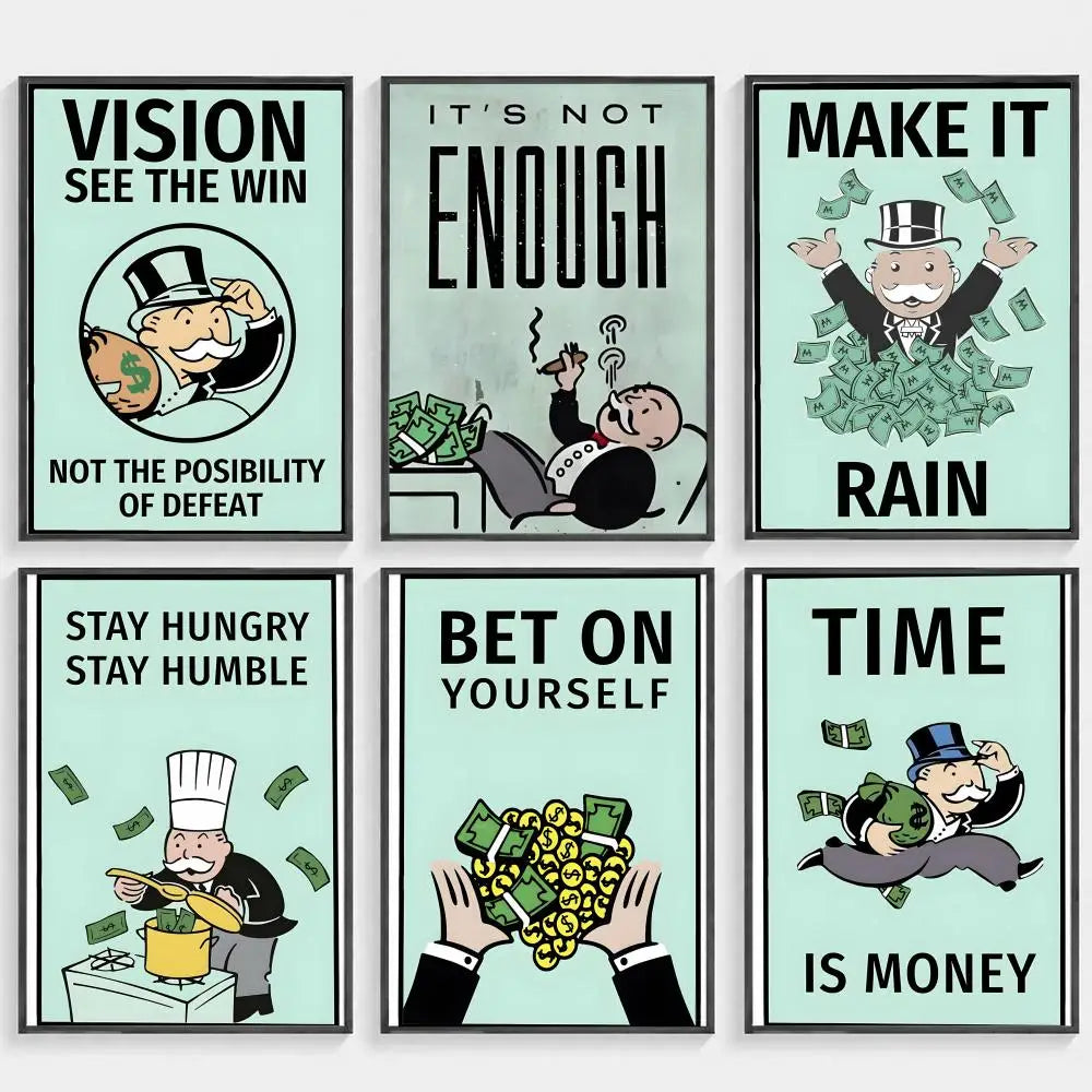 Game Millionaire M-Money HD Wall Poster | Modern Home Decor