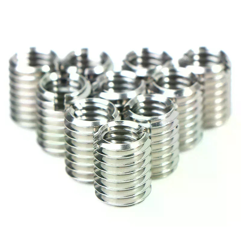 M8 to M6 Stainless Steel Thread Reducer Adapters, 10-Pack