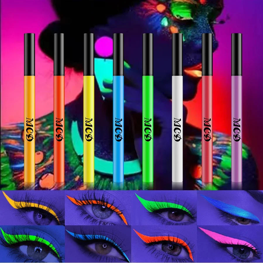 UV Neon Eyeliner Pen – Waterproof Fluorescent Liquid Eye Liner