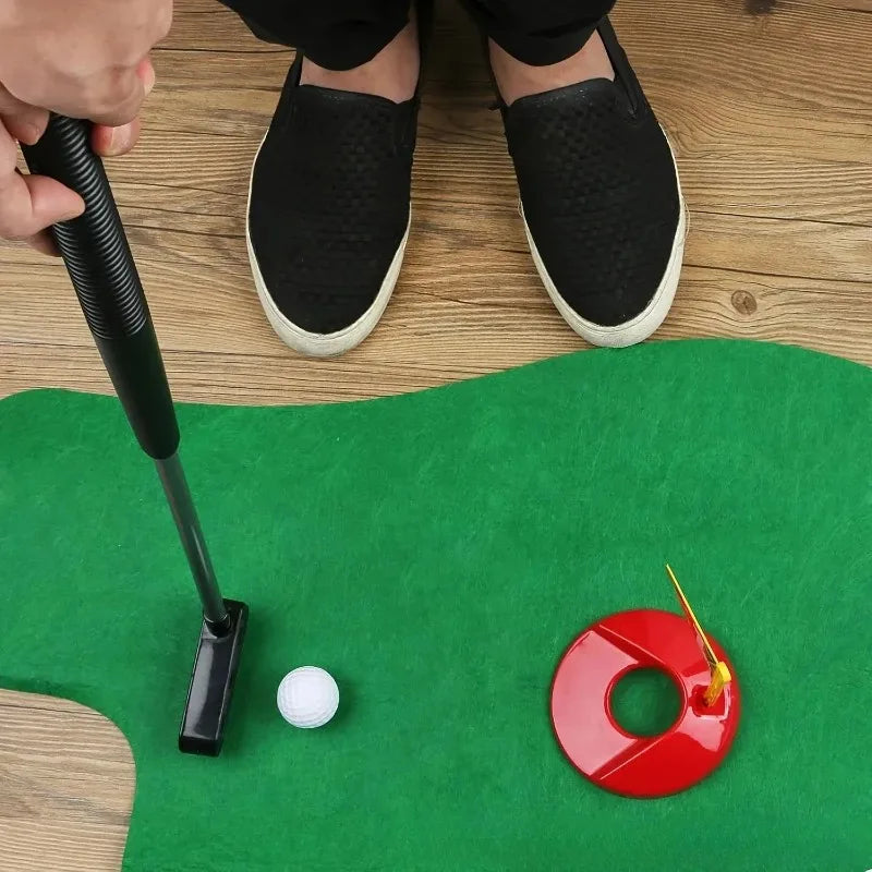 Mini Golf Putting Green Funny Toilet Indoor Sports Game Adults