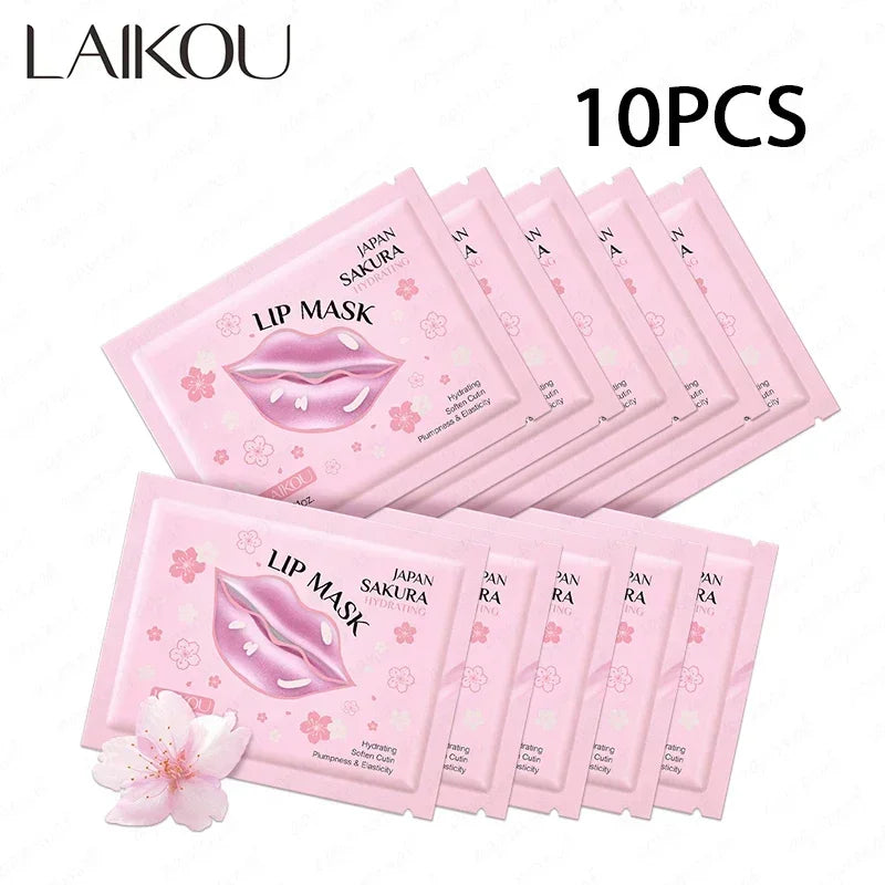 LAIKOU 5 Lip Mask Care Moisturizing Hydrating Repair Lighten Lines