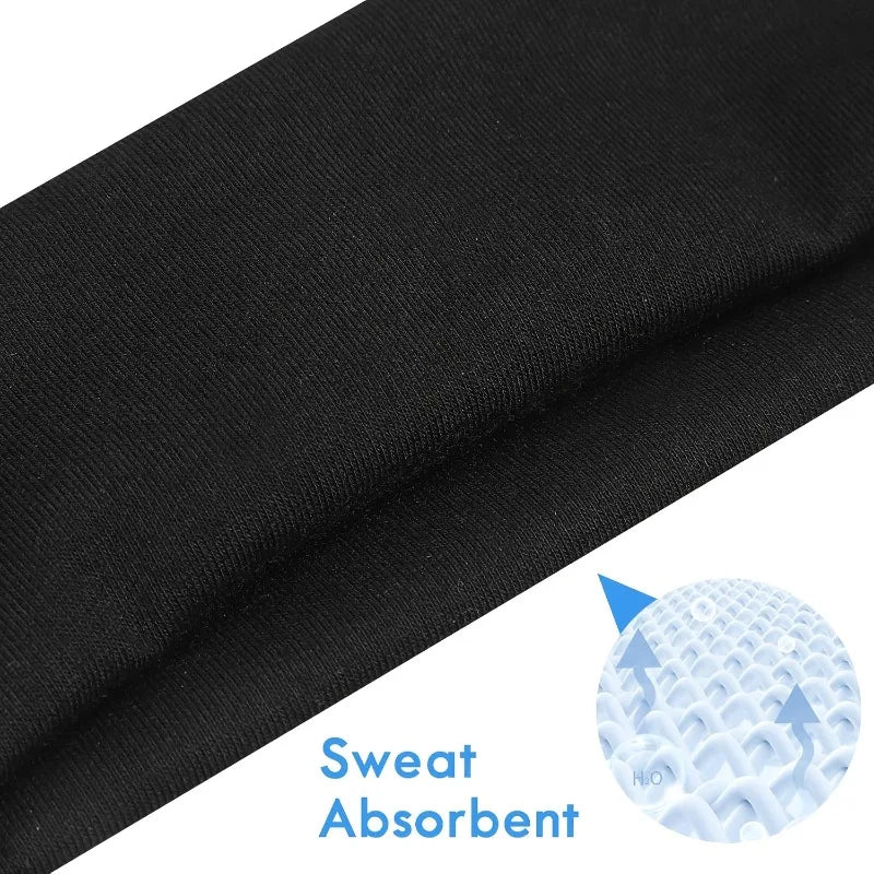 7-Pack Unisex Sports Headbands – Non-Slip Elastic Sweatbands
