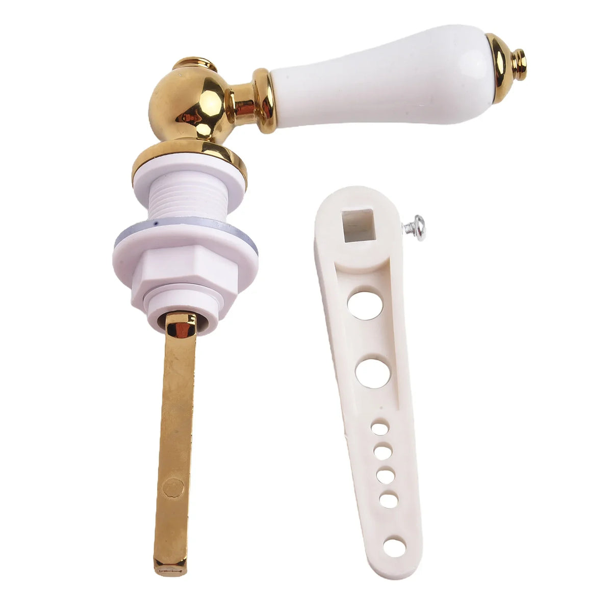 Gold Victorian Porcelain Toilet Cistern Flush Lever Handle