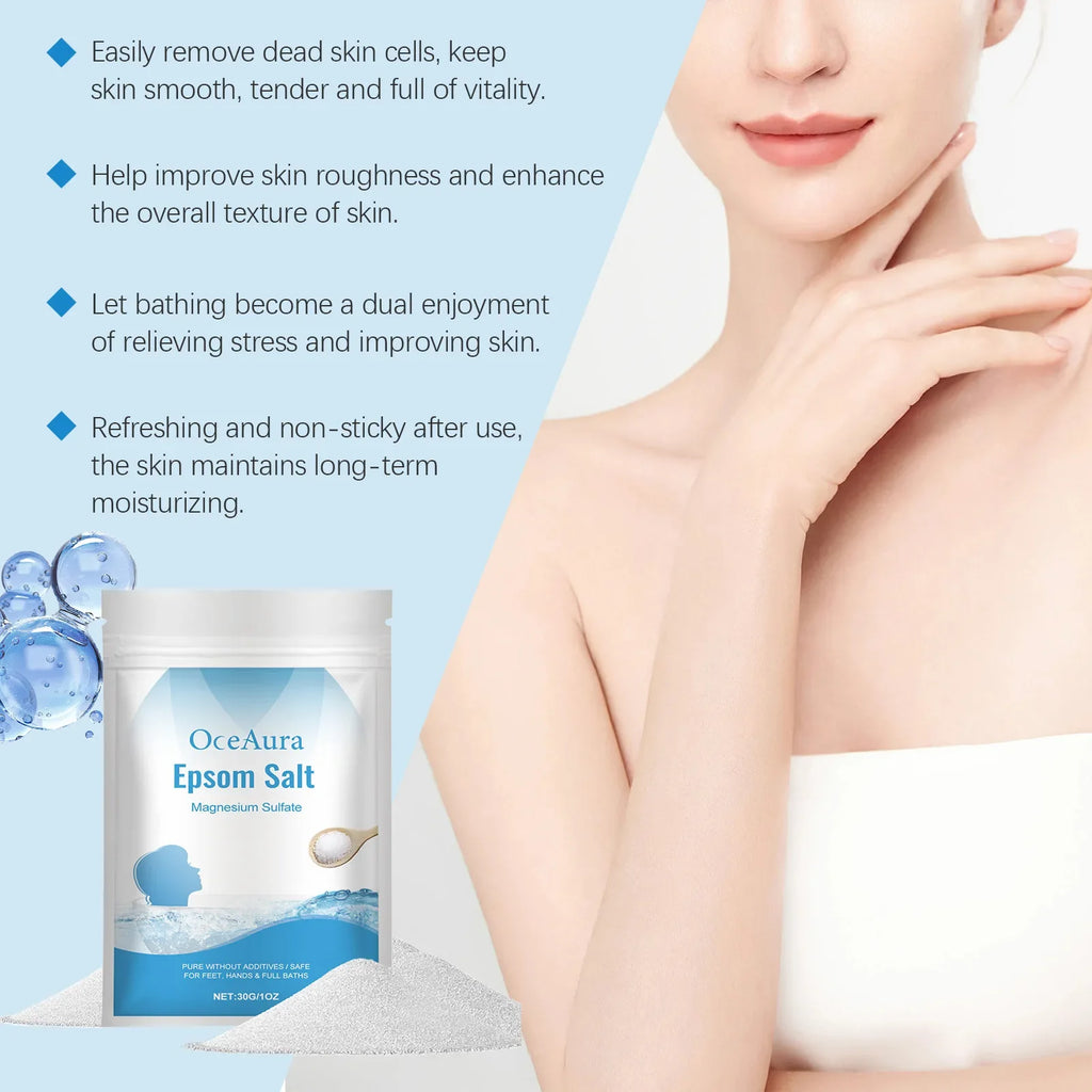 OceAura Epsom Salt Bath Soak | Muscle Relief & Skin Detox