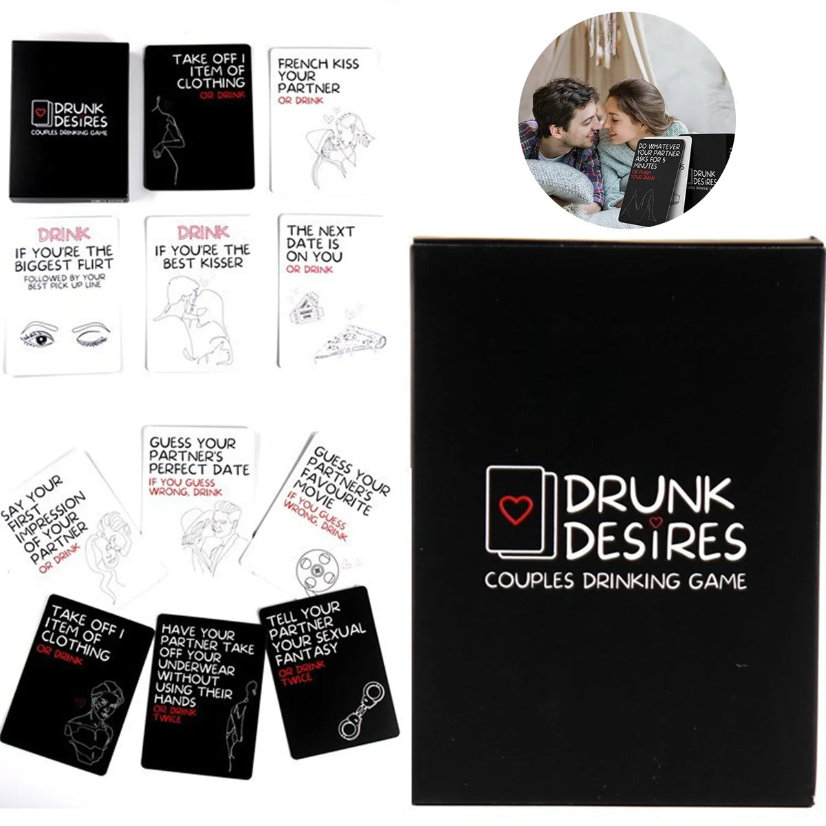 Couples Desires Card Game – Fun Date Night Party Cards