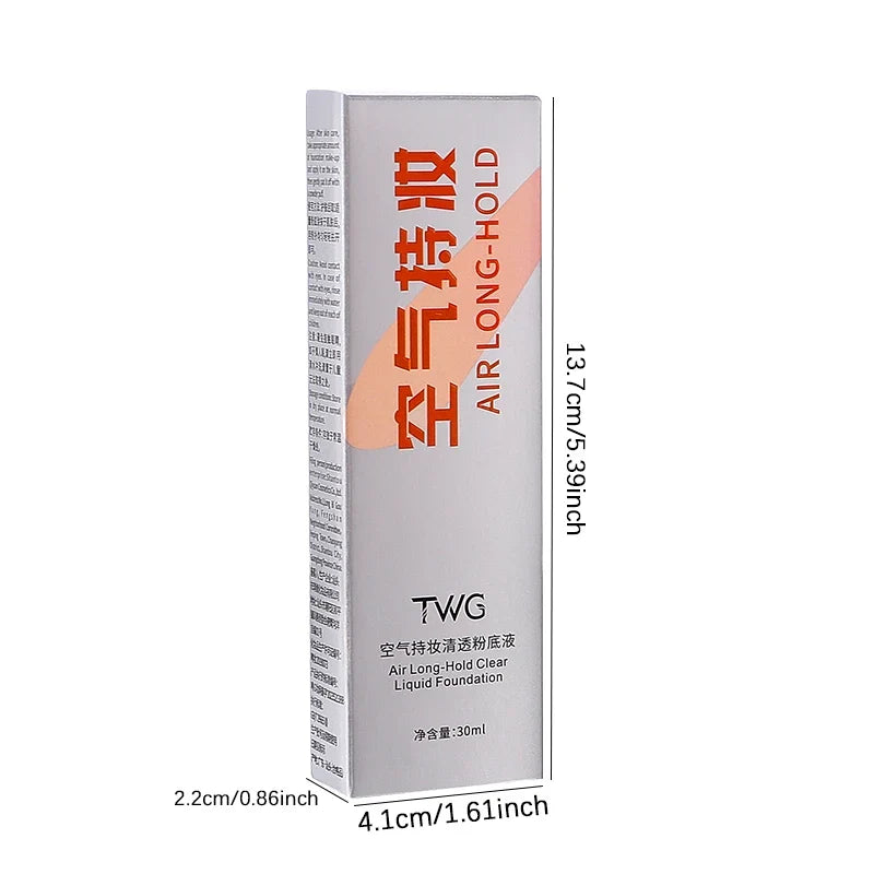 Clear Air Liquid Foundation – Waterproof & Natural Finish