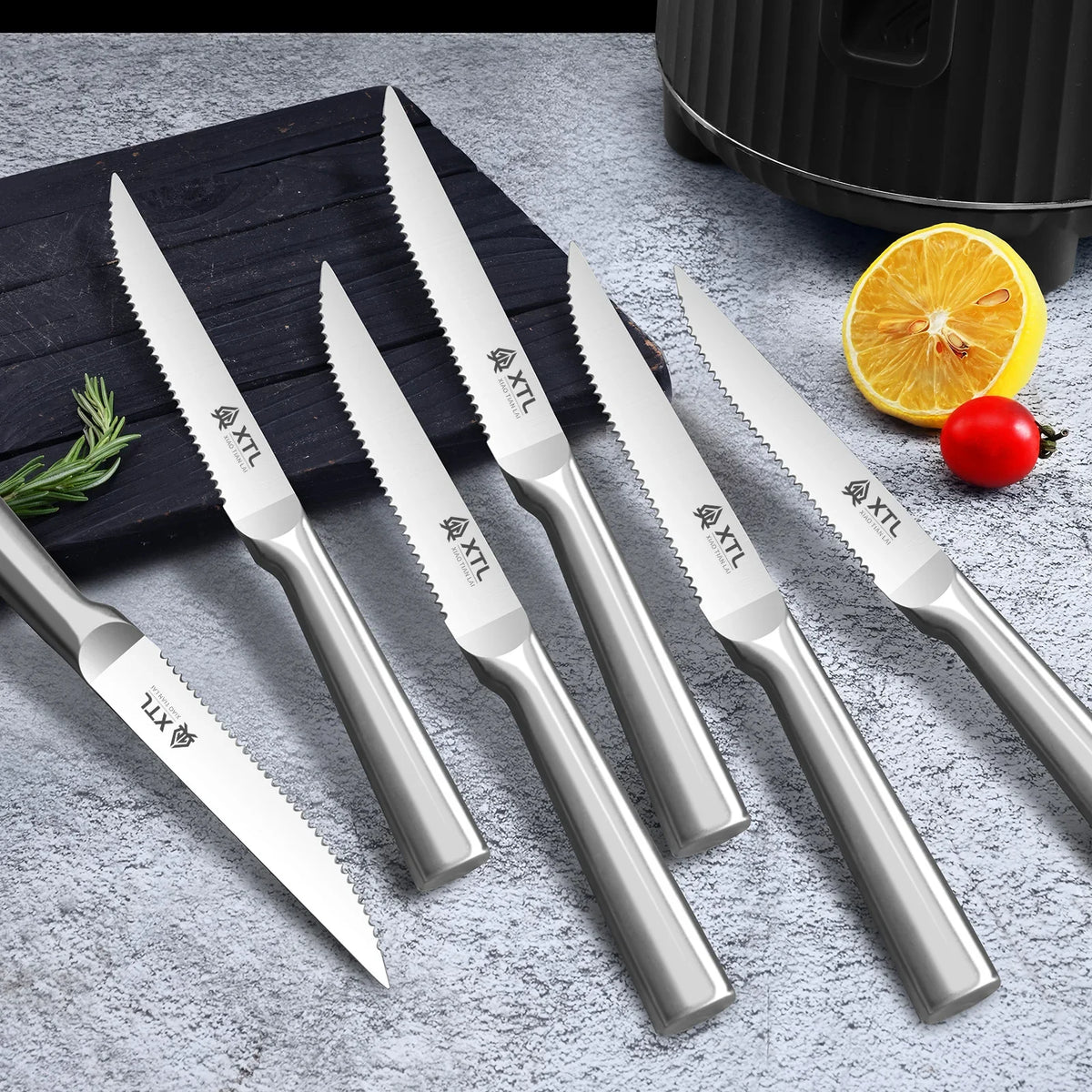 PLYS Stainless Steel Steak Knife Set – 4, 6 or 8 Piece