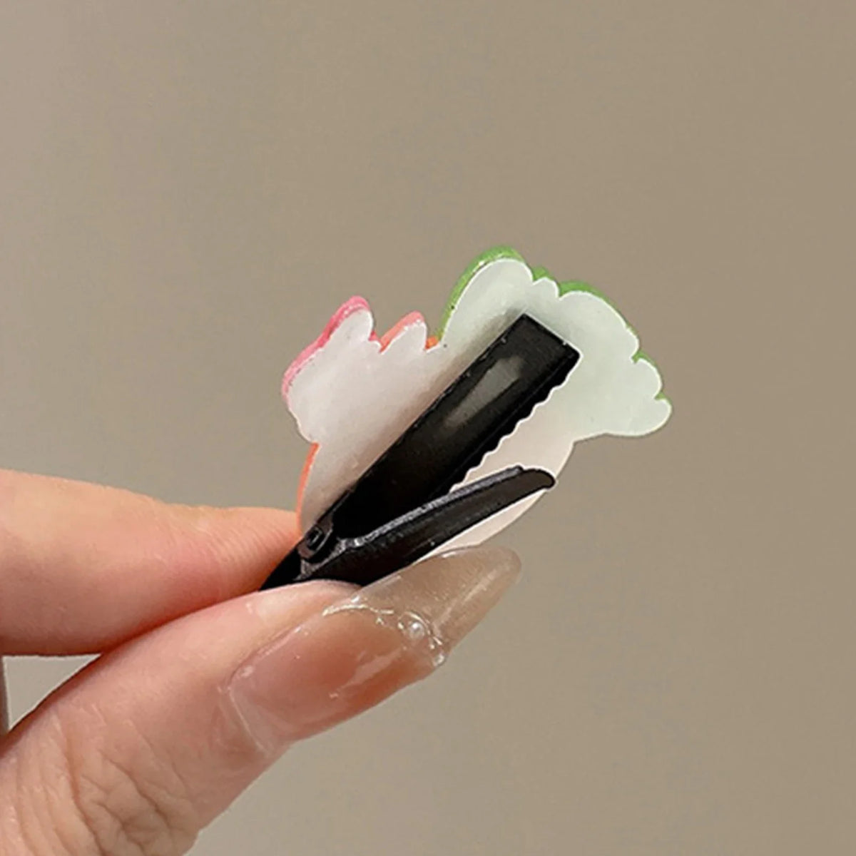 Cartoon Hair Clips for Women – 10-Piece Resin Barrette Set