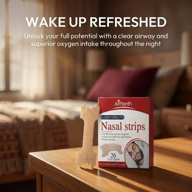 XIMONTH Nasal Strips 26ct | Breathe Easy & Reduce Snoring