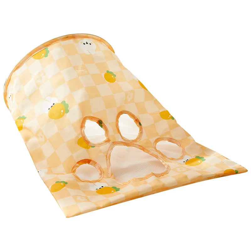 Foldable Ring Paper Cat Tunnel Toy Drill Pocket Rolling Earth Dragon