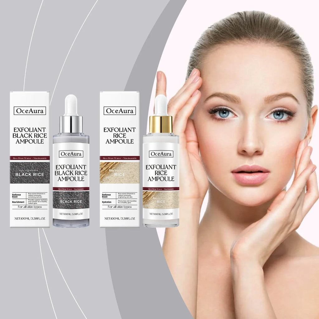 OceAura Rice Brightening Exfoliating Serum – Hyaluronic Acid 100ml