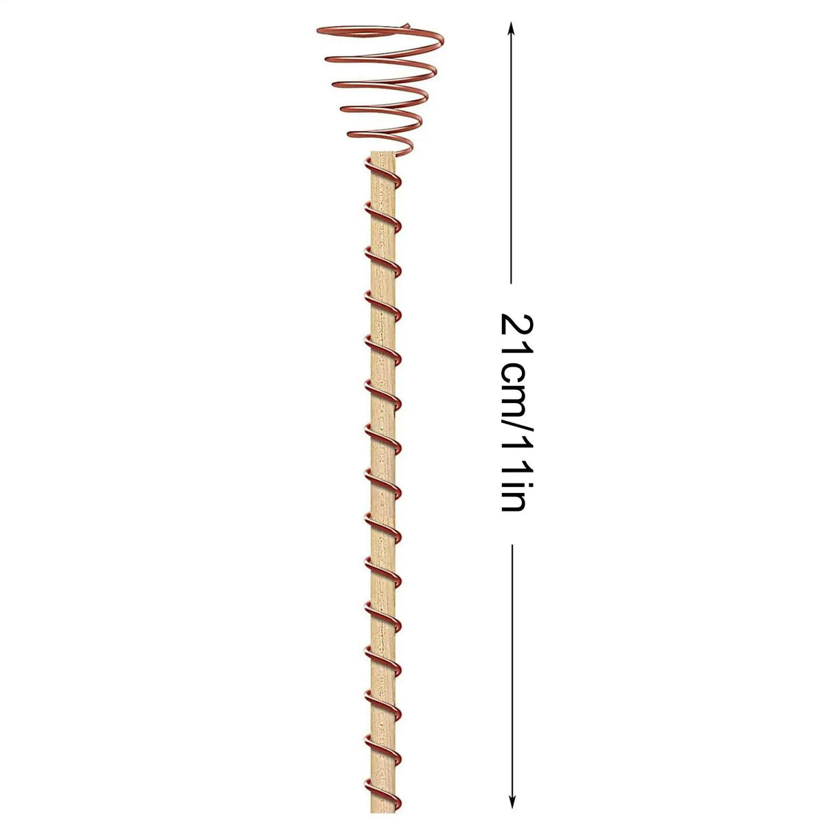 6-Pack Electroculture Copper Coil Plant Stakes for Garden Growth
