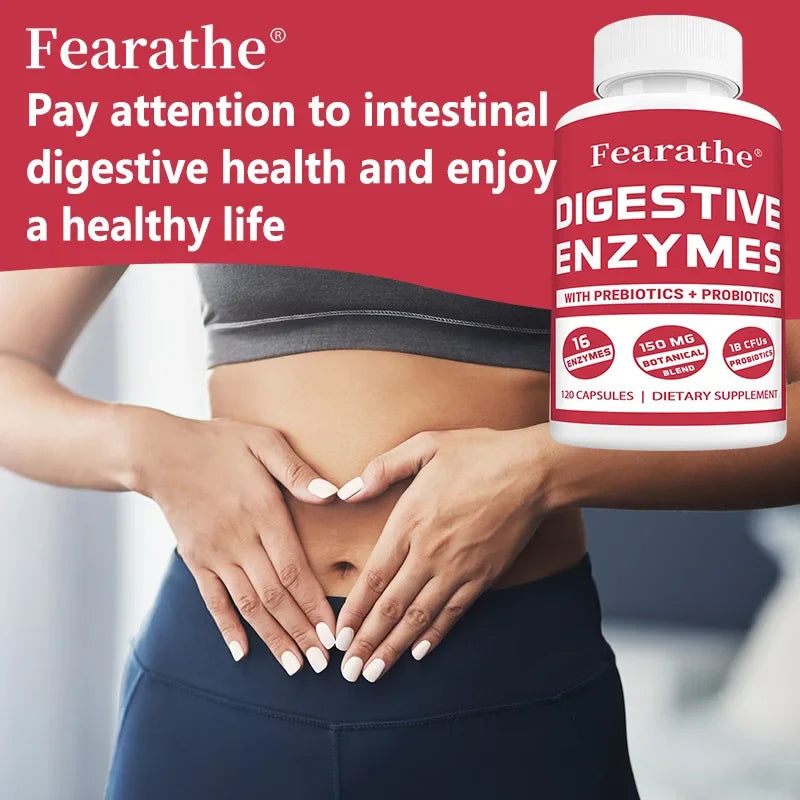 Digestive Enzyme Capsules with Probiotics & Prebiotics | 16 Enzymes