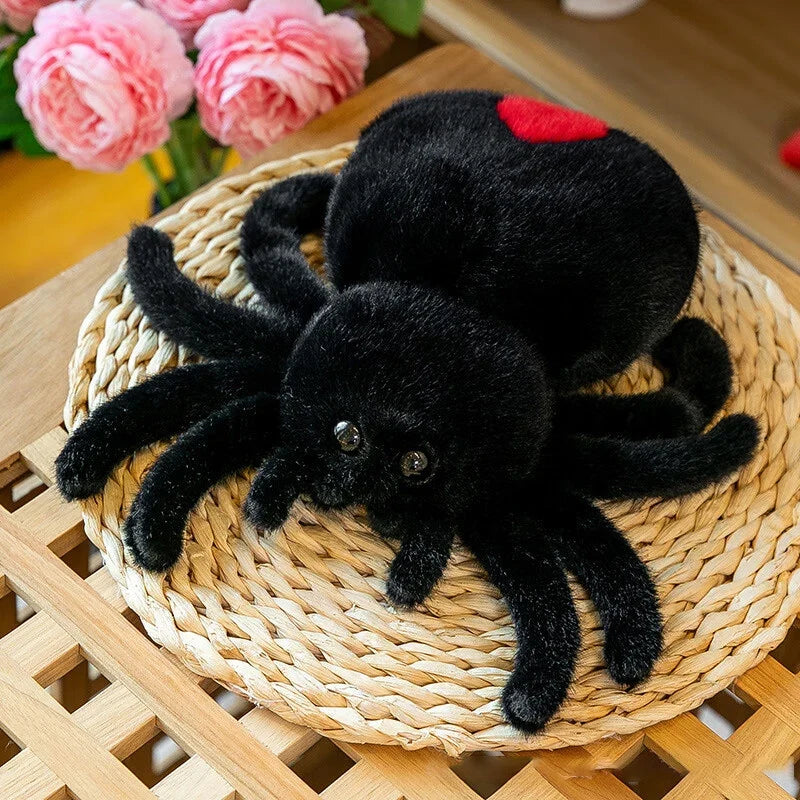 25cm Realistic Spider Plush Toy | Cute Halloween Stuffed Animal