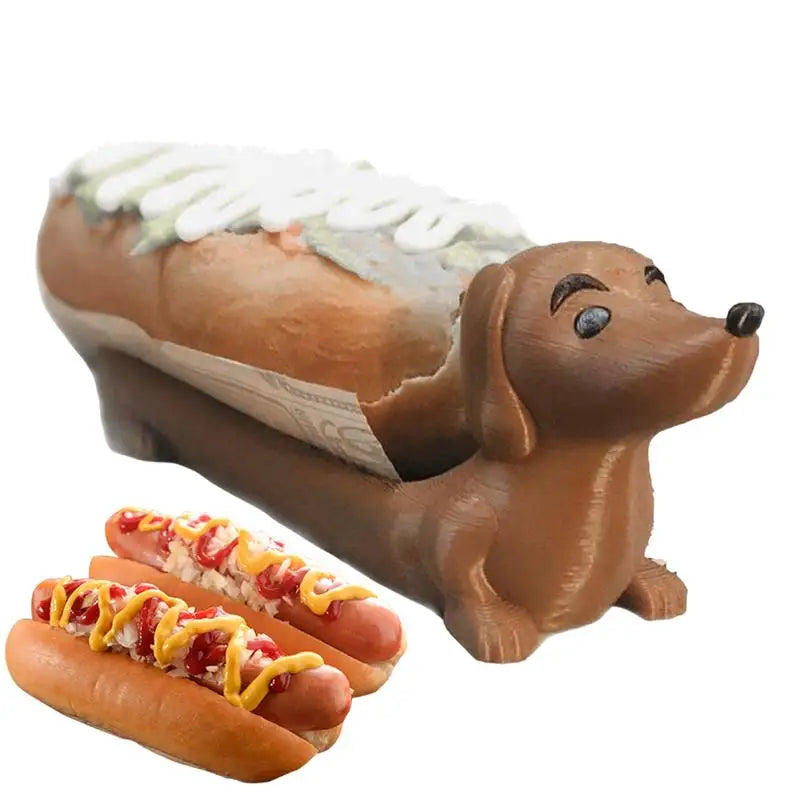 Dog Dachshund Tray Funny Dogs Serving Snack Dinner Holder Home Family