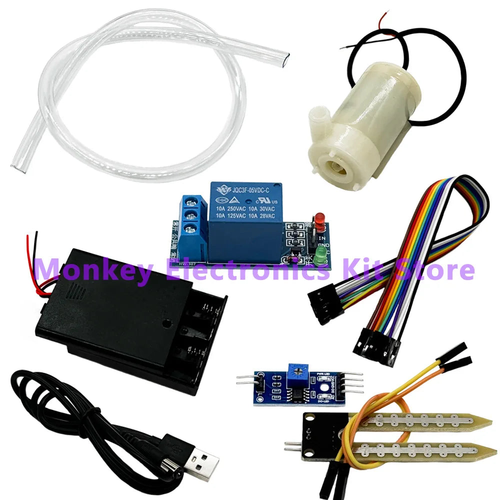 Automatic Irrigation DIY Kit – Soil Moisture Relay & Pump Module