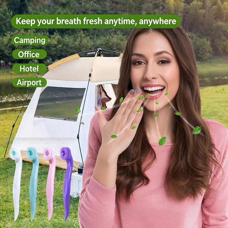 Disposable No-Rinse Mini Travel Toothbrush | Mouthwash Brush