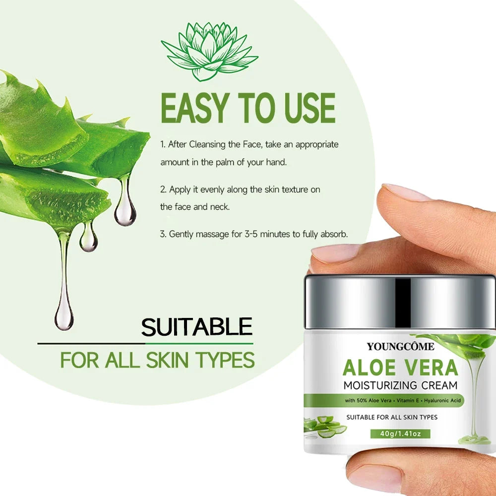 YOUNGCOME Aloe Vera Gel Face Cream – Hydrating Day Cream