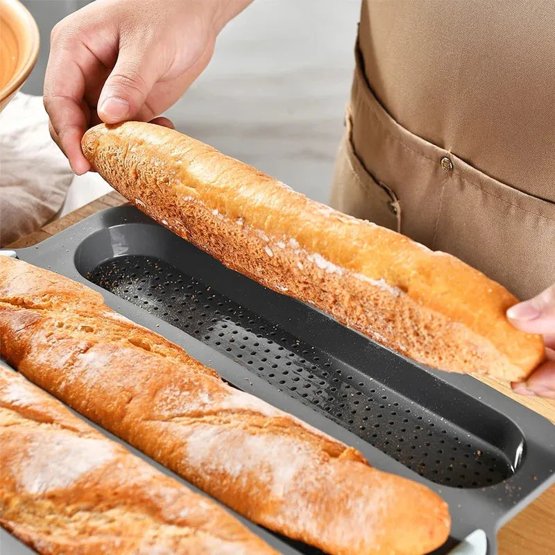 Silicone Baguette Baking Mold – Non-Stick French Bread Tray