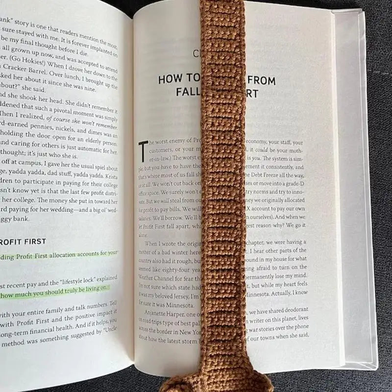 Crochet Bookmarks Knitted Brown Dog Bookmark Beautiful Animal Book