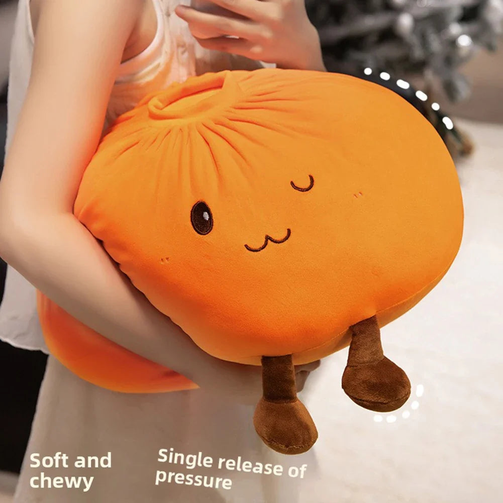 Cute Steamed Bun Plush Pillow | Stuffed Dumpling Throw Pillow
