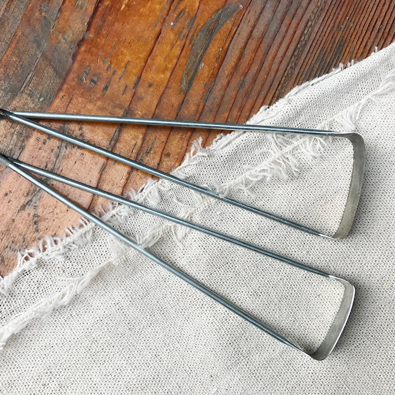 Pottery Fork Trimming Knife – Serrated Ceramic Scraper Tool