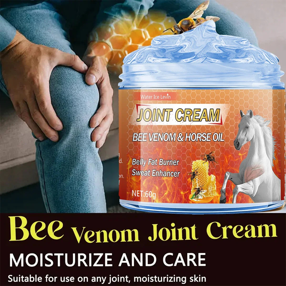 Bee Venom & Horse Oil Muscle Cream – Arnica & Ginger 60g