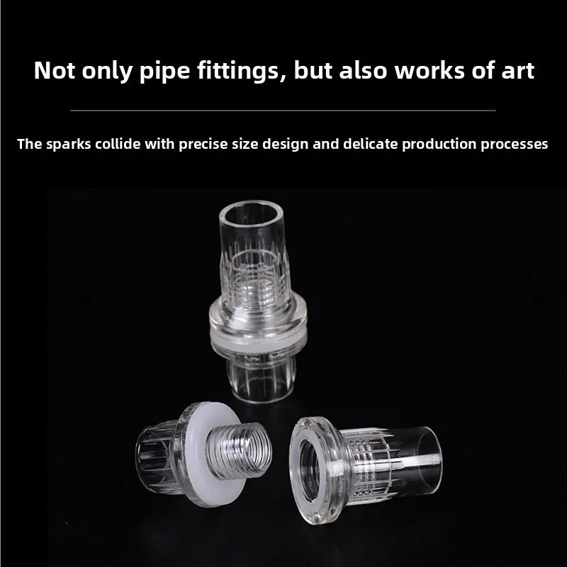 Acrylic Pipe Fittings – Elbow, Tee & End Cap | Fish Tank