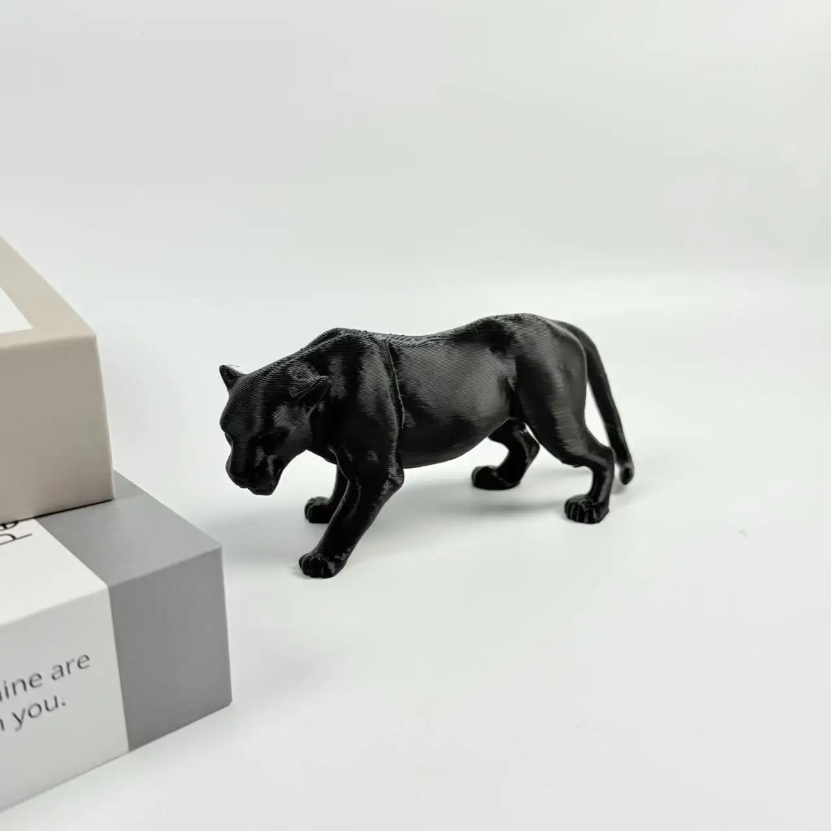 3D Print Creative Black Statue Ornament Werewolf Horse Cat Griffin